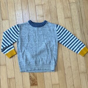 NWOT Cat & Jack Blue and Gray Knit Sweater Toddler